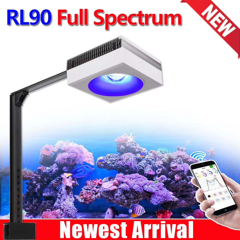 Marine X Aquarium - PopBloom RL90 полный спектр, Wi-Fi лампа