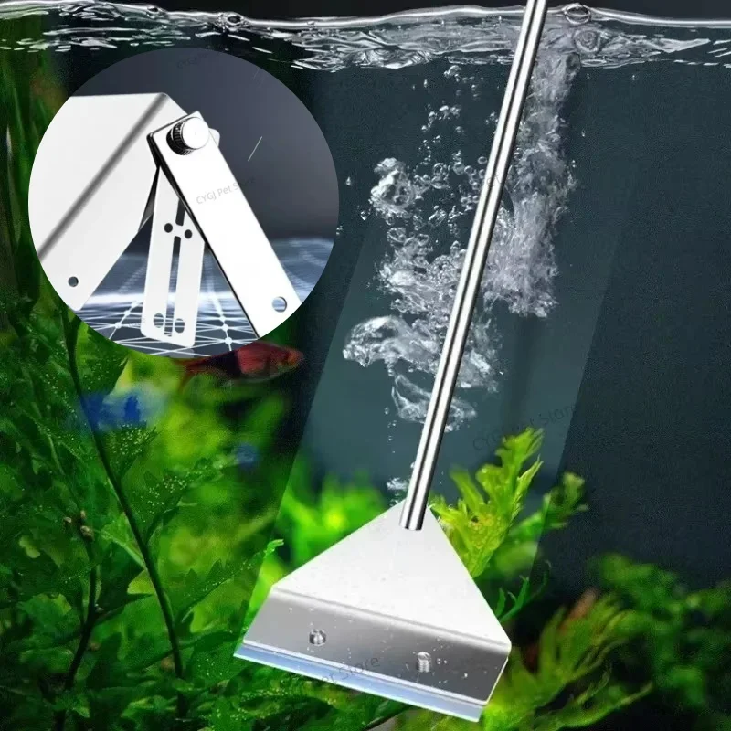 Marine Aquarium Glass Scraper - Инструмент для чистки аквариума, плоский песок,