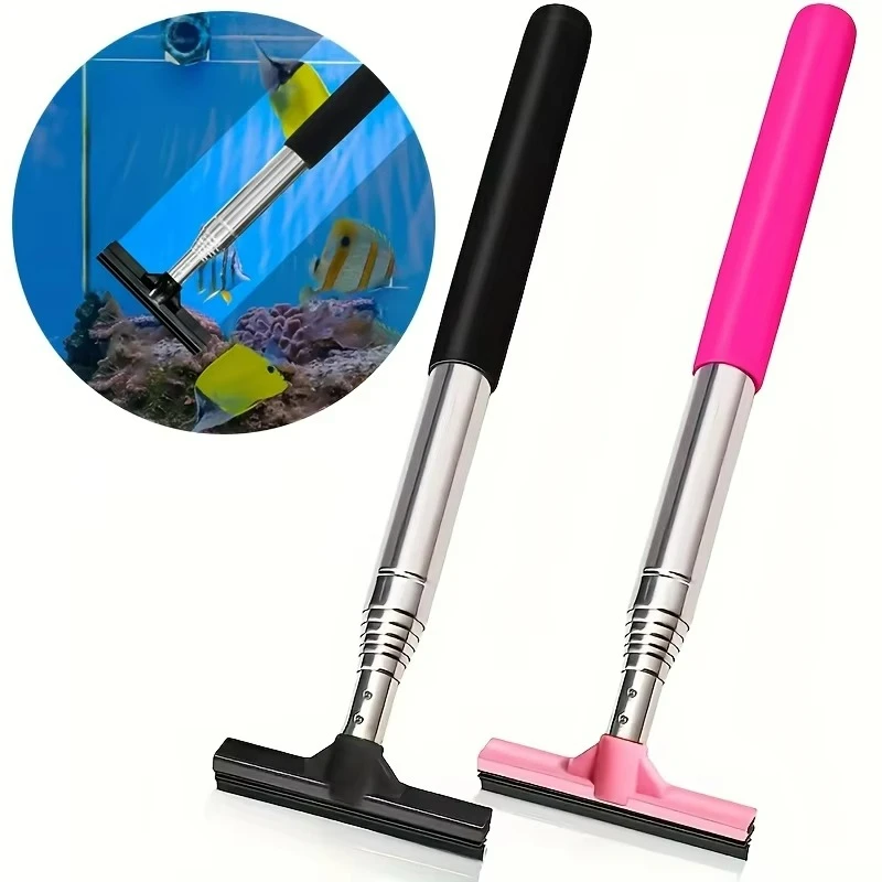 Marine Aquarium Glass Cleaner - Телескопический скребок для аквариума, универсальный инструмент