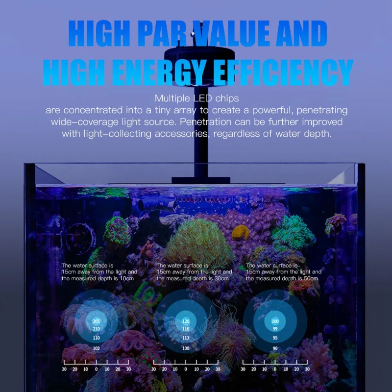 Светодиодный светильник для ак – обзор и цена Marine Aquarium Led